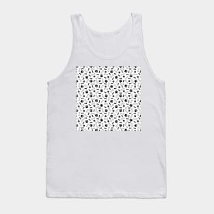 Dog Cute Pattern Design With Puppy in Various Poses Fun Funny Phone Case Design Tank Top